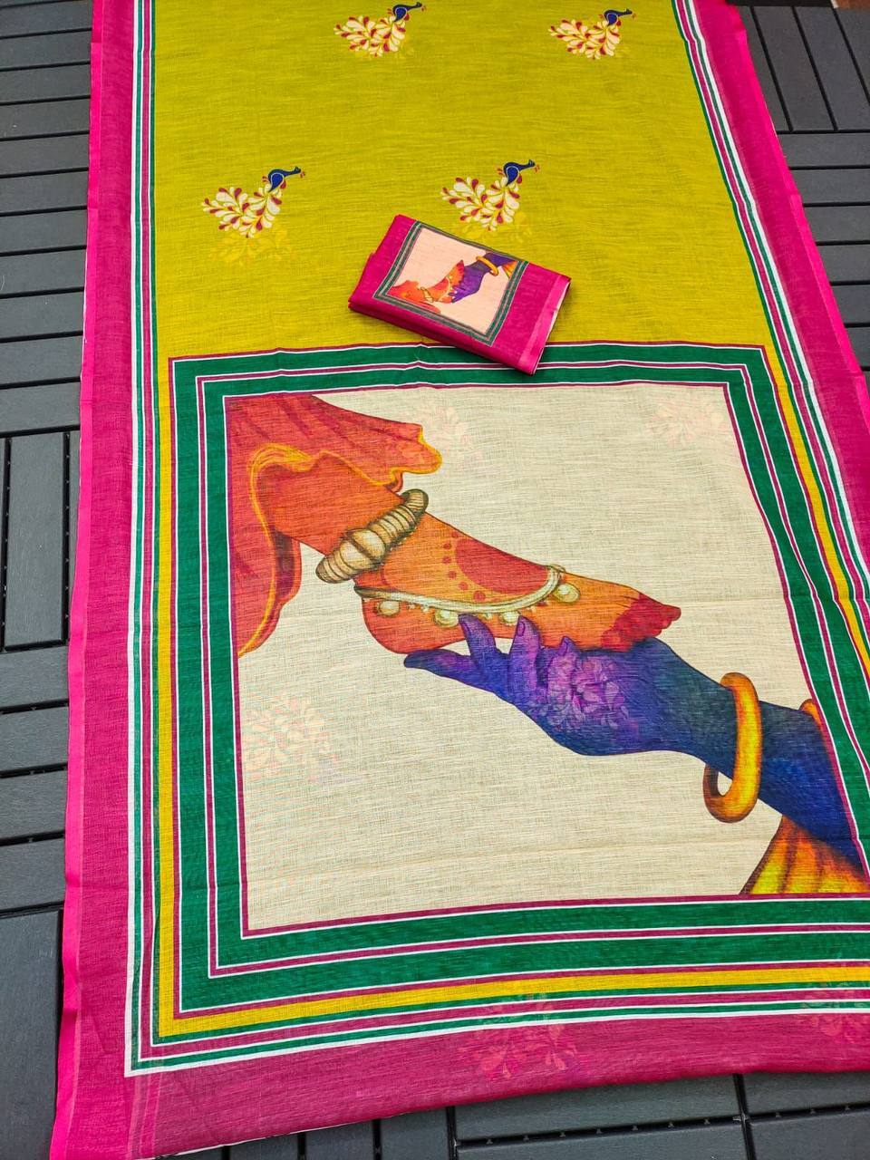 Digital Print Saree