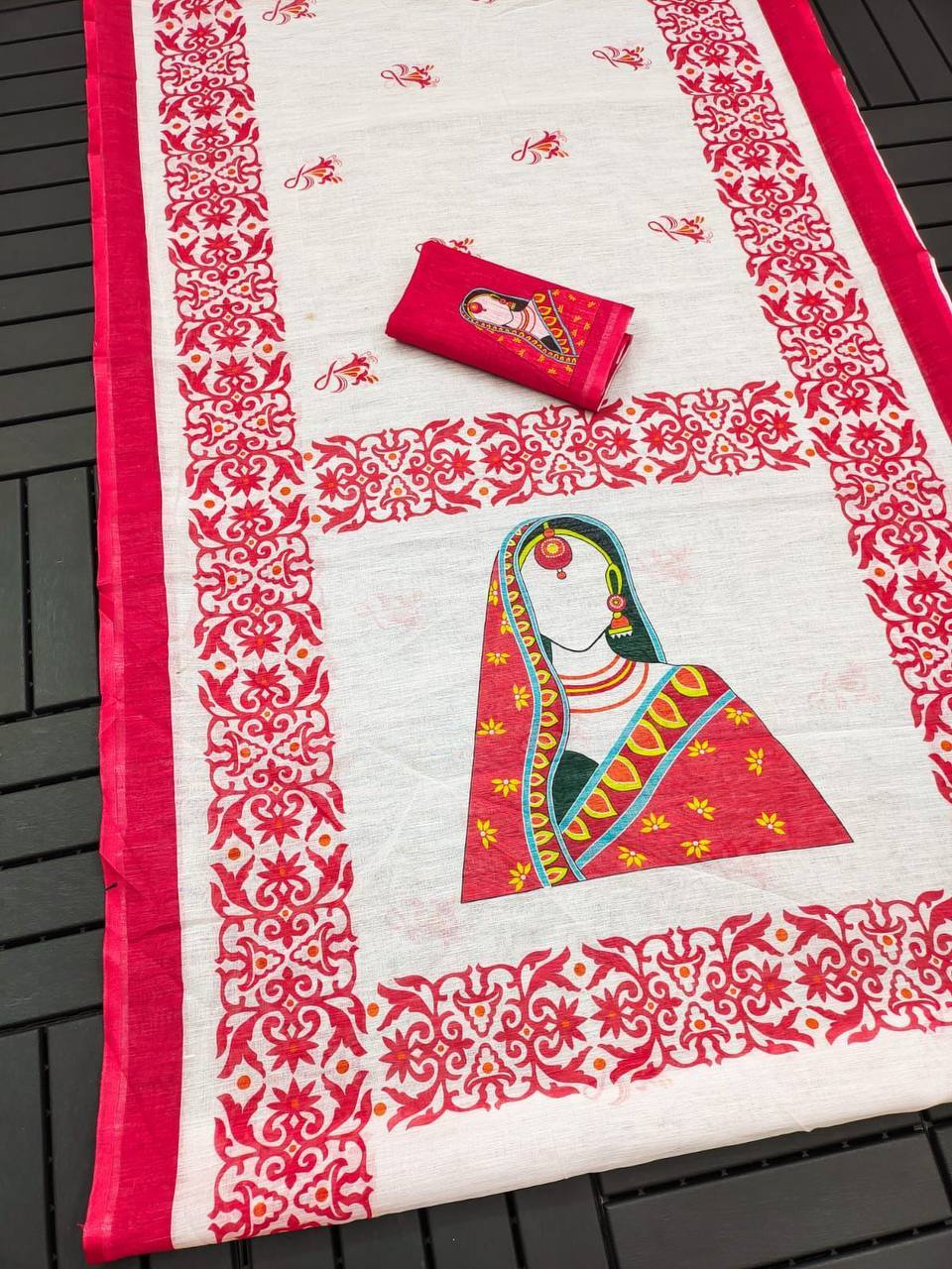 Digital Print Saree