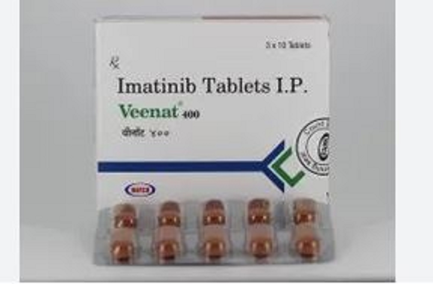 Veenat Imatinib Capsules - Imatinib Mesylate 100mg, Protein-tyrosine Kinase Inhibitor For Philadelphia Chromosome Positive Cml Treatment