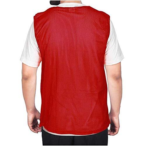 Sas Sports Training Bibs (Set Of 6) - Polyester Mesh Fabric 27 X 23 X 5 Cm Maroon Lightweight & Breathable Design Dustproof & Waterproof