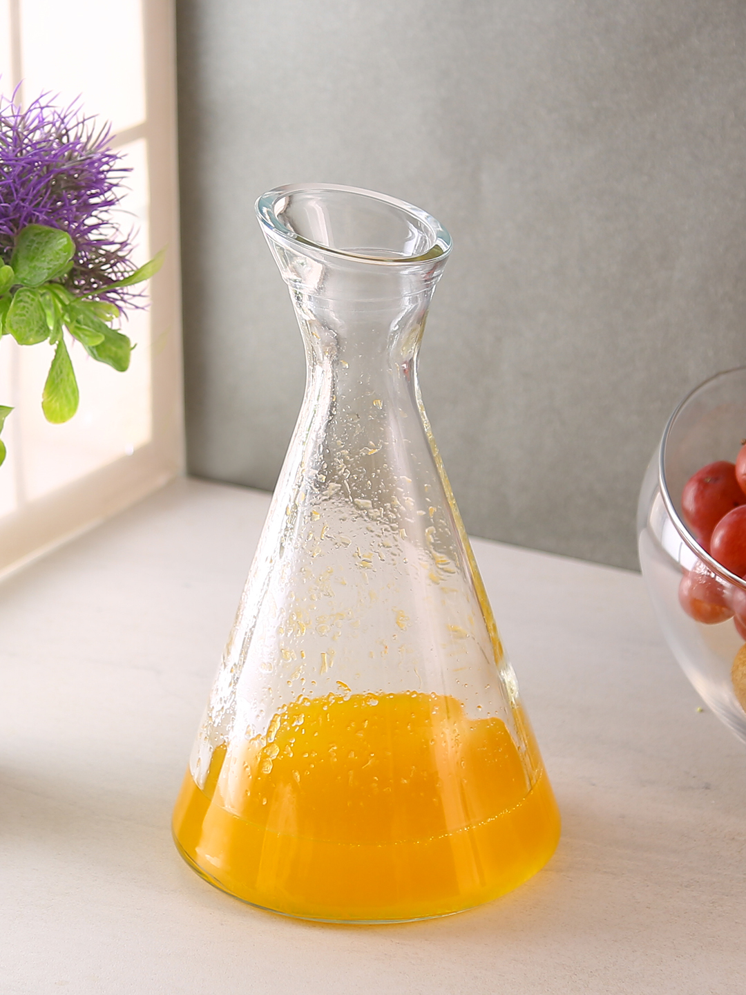 Oberglas Smartserve Pisa Bar Carafe - Soda Lime Glass, 20.6x5.8 Cm, Transparent | Dishwasher-friendly, Ideal For Wine, Juice, And Cocktails
