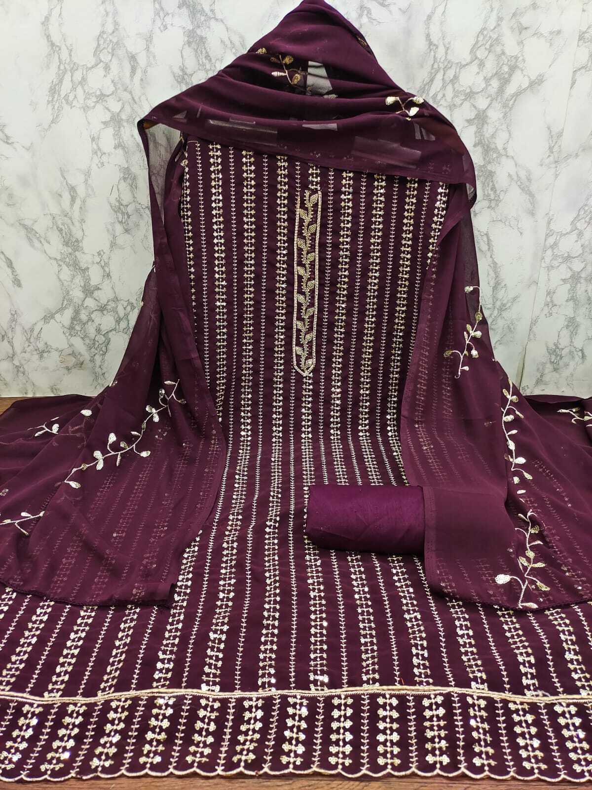 Dress Material - Color: Blue
