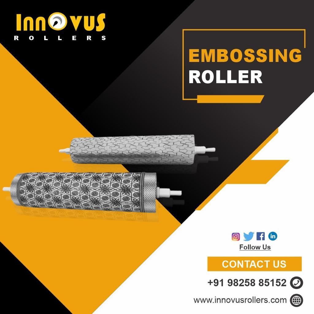 Steel Embossing Rollers - Color: Silver
