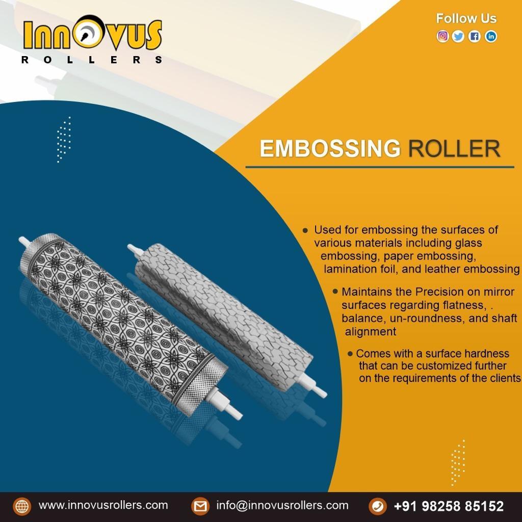 Steel Embossing Rollers - Color: Silver