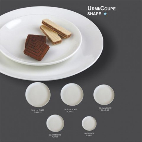 Ceramic Plates - Ceramic Material, Set Of 6 Plates , Elegant Aesthetic Design, Oven & Microwave Safe, Versatile For Home & Hotel Use
