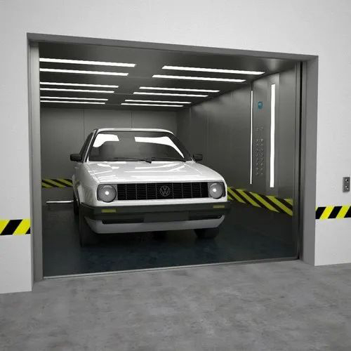 Car Parking Elevator - Stainless Steel, Electric / Hydraulic Power Supply | Safety Sensor, Dumbwaiter Mechanism, Easy to Install & Use
