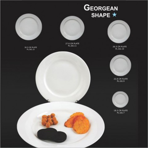 Ceramic Plate - Durable Oven & Microwave Safe , Elegant Design For Home & Hotel Use, Versatile For Dining And Baking
