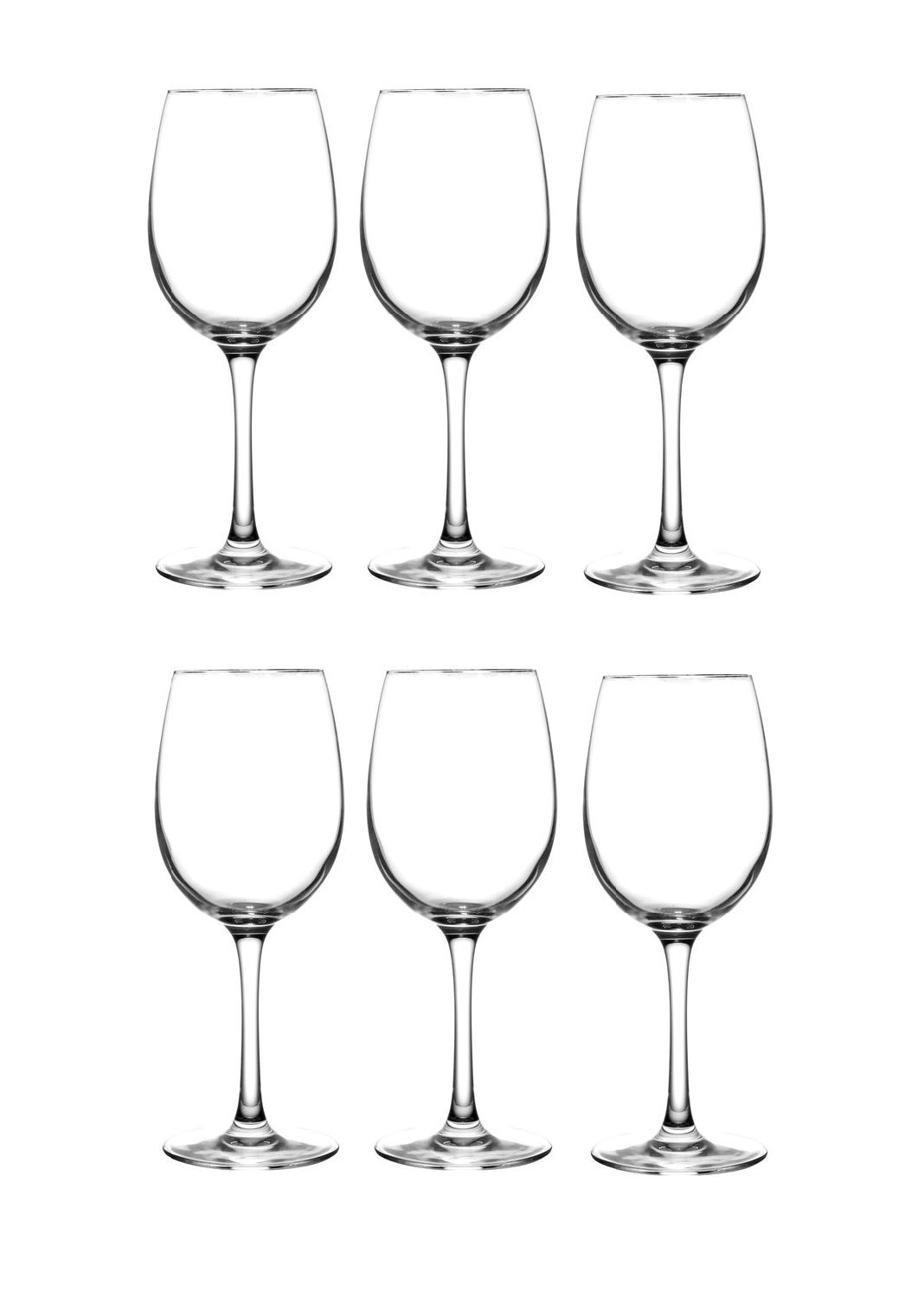 Smartserve Redwhite Crystal Wine Glass Set Of 6 350ml Gift Set Capacity: 350 Milliliter (Ml)