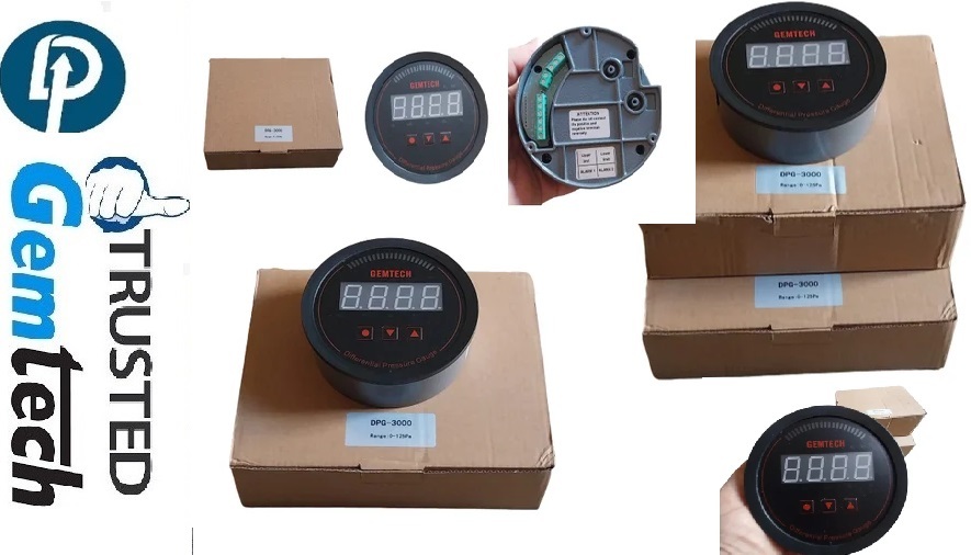 Gemtech Series 3000 Digital Pressure Gauge With Alarm Range 0 To 750 Pascal From Ghaziabad Uttar Pradesh