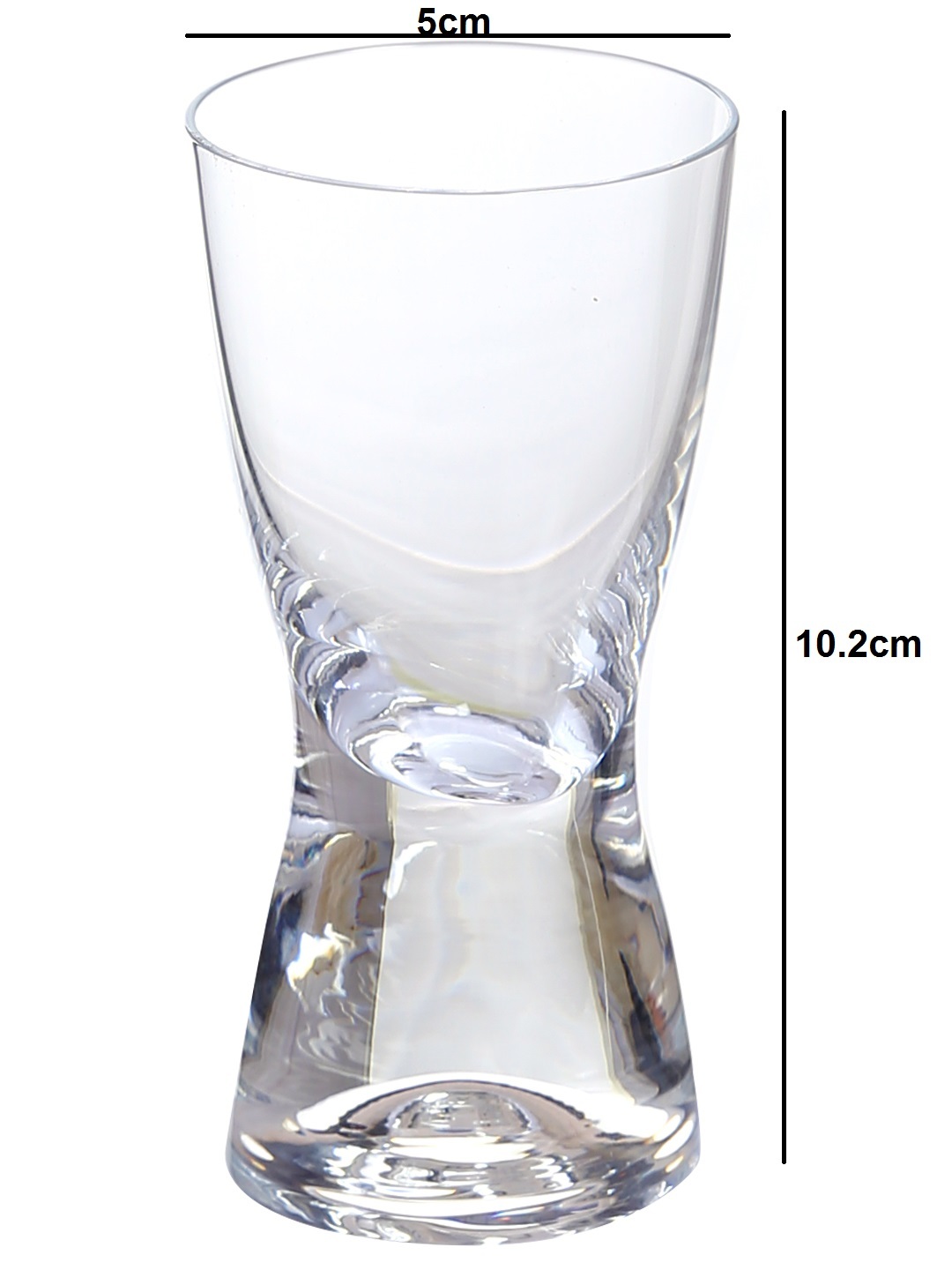 Transparent Bohemia Crystal Samba Shot Glass Set 70 Ml Set Of 6 Pcs