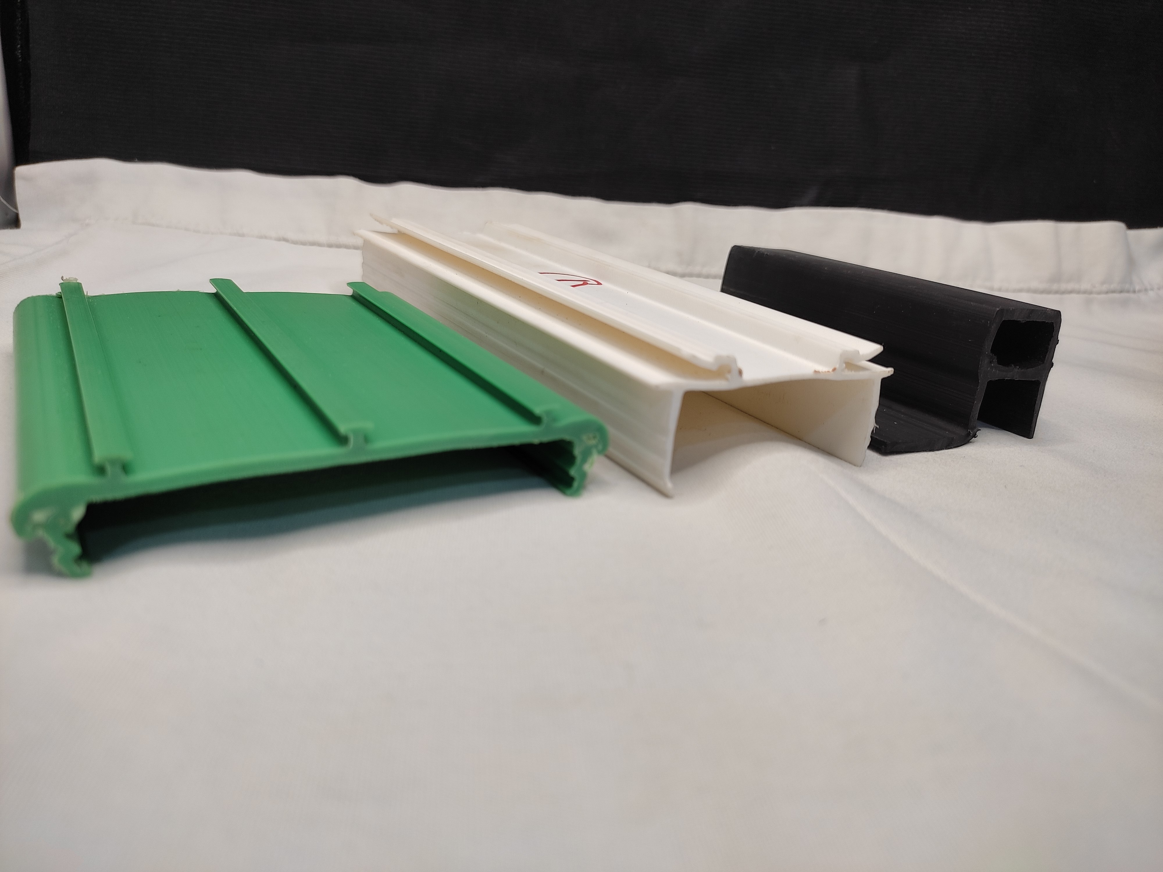 Rigid Pvc Profile - Color: Black Grey White