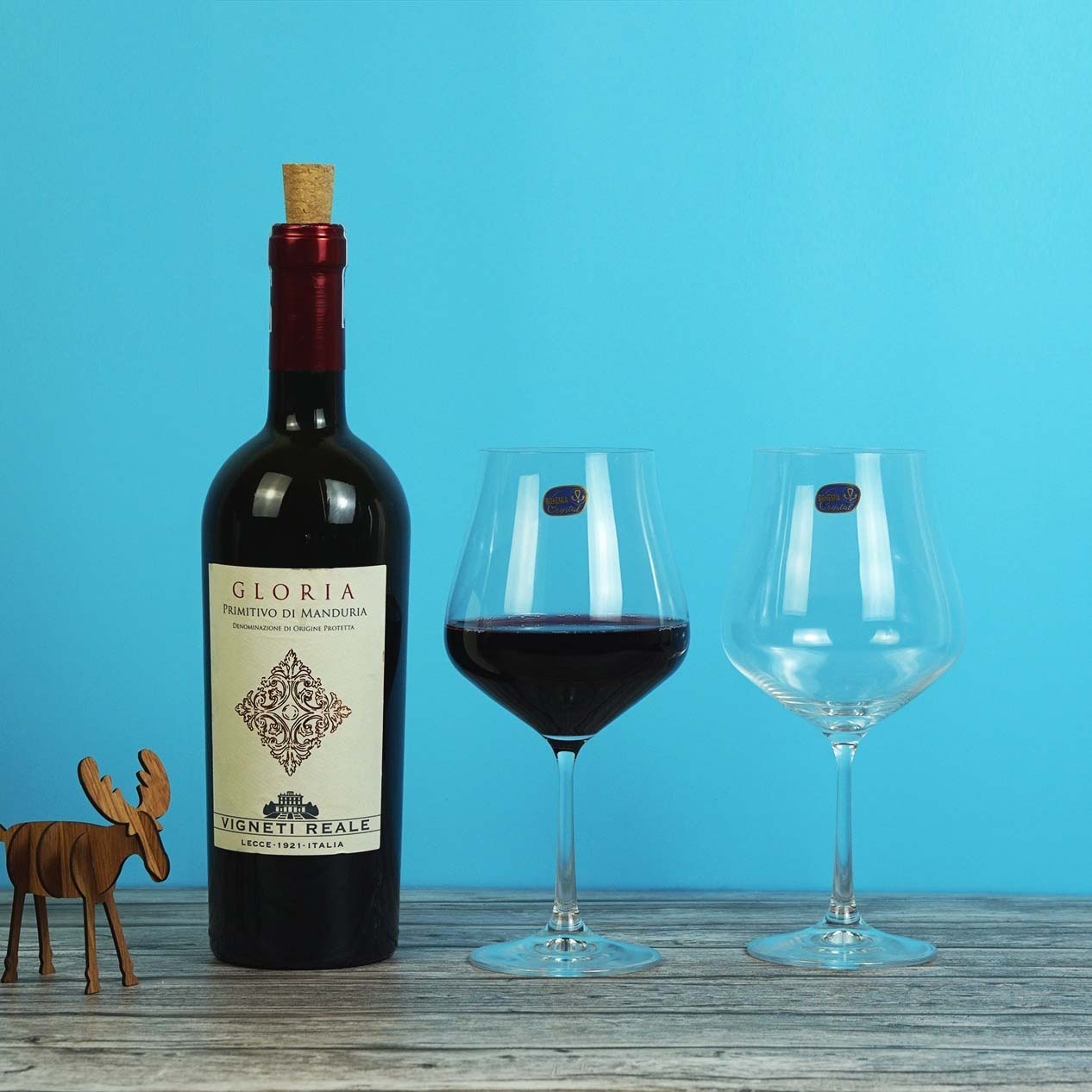 Bohemia-crystal Tulipa Red Wine Glass Set 600ml Set Of 6 Transparent