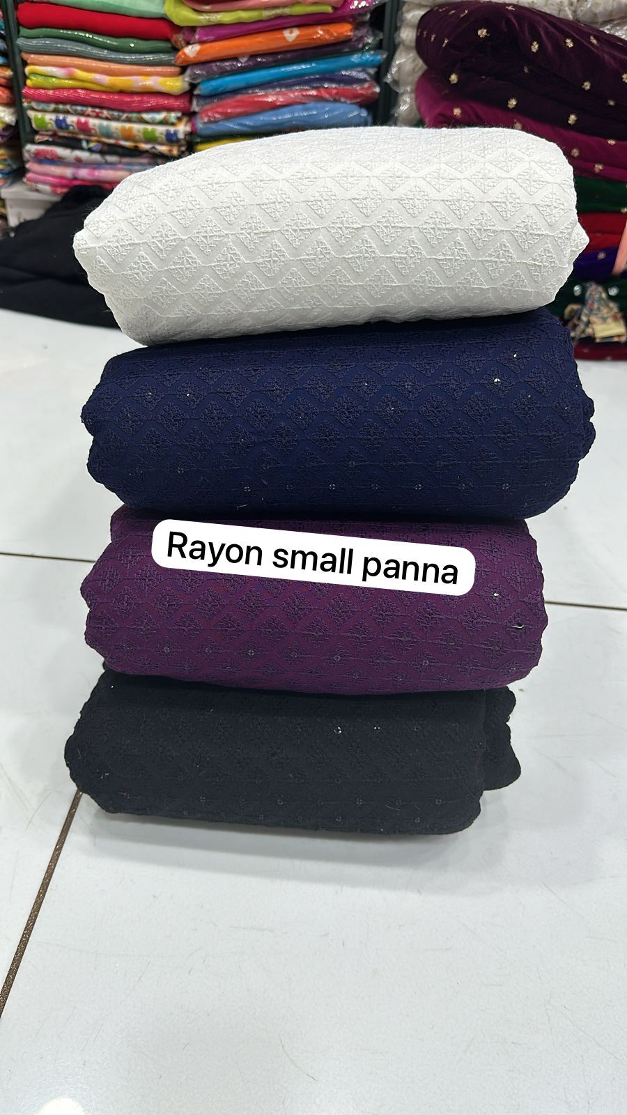 Rayon Embroidery Fabric - 58 Inch Width, Multicolor, Smooth Texture | Quick Dry, Washable, Ideal For Suits, Sarees, Kurti, And Dresses