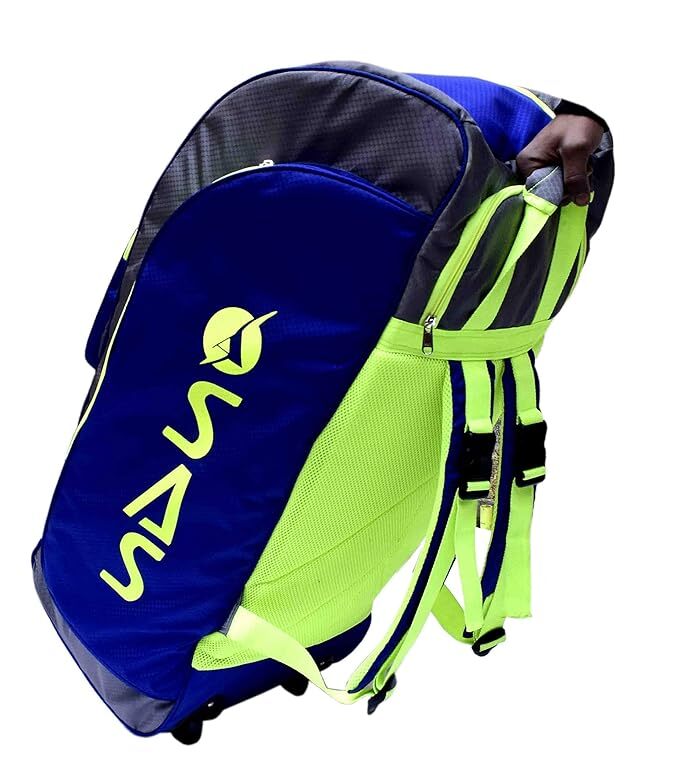 Sas Sports Cricket Pro Wheel Kit Bag (Blue)-senior