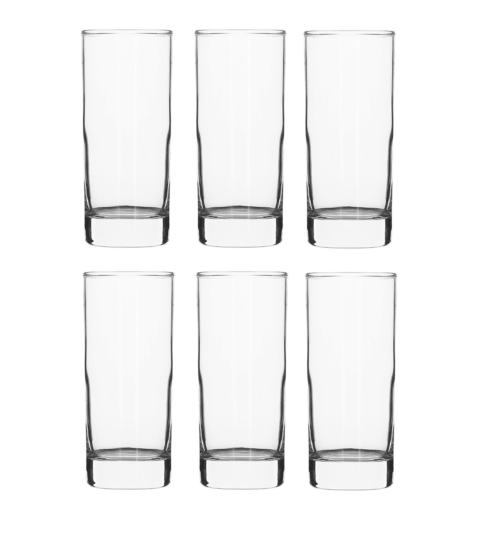 Smartserve Highball Glass Set Of 6 300ml Gift Box - Soda Lime Glass, 14.5x6.2 Cm, Crystal Clear, Durable, Dishwasher Safe, Elegant Design