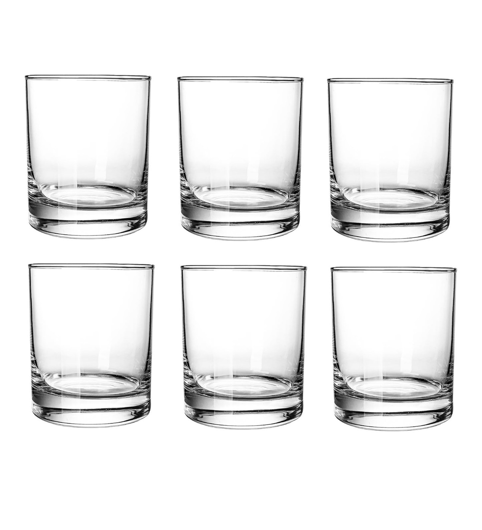 Smartserve Crystal Whiskey Glass Set Of 6 300ml Gift Box - Color: Transparent