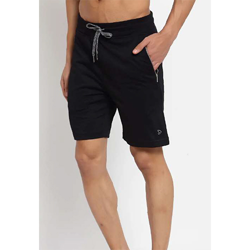 ब्लैक मेन्स प्लेन शॉर्ट्स