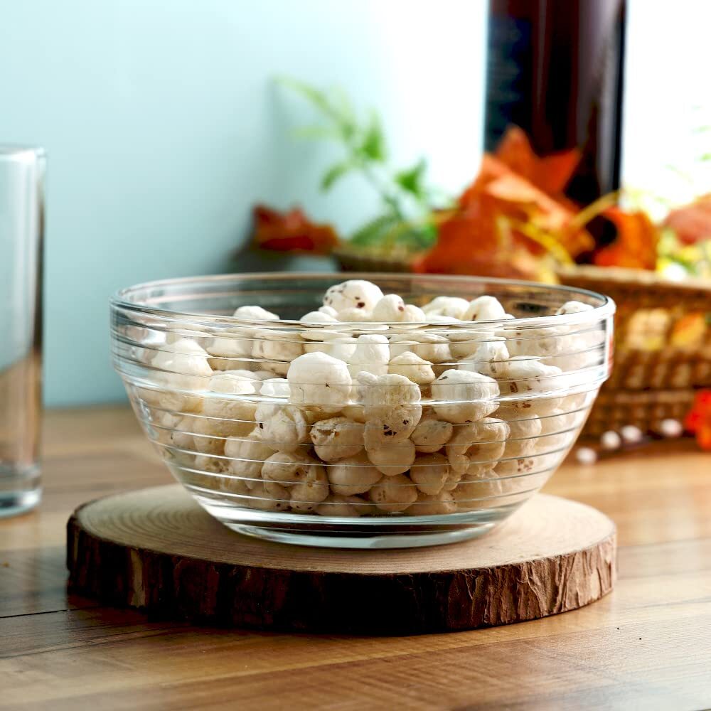 Smartserve Imported Kyklos Stackable Glass Bowl Lines Set 1080ml Set Of 3 - Color: Transparent