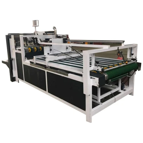Mild Steel Semi-Automatic Carton Folder Gluer Machine - Efficient Gluing, Customization Available for Optimal Performance
