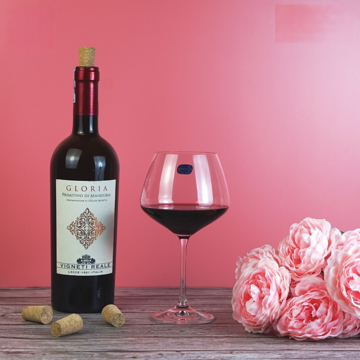 Bohemia Crystal Imported Premium Gisdelle Red Wine Goblet Glass Set 580ml 20 Oz Set Of 6 - Color: Transparent