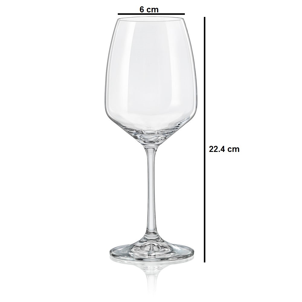 Bohemia Crystal Imported Premium Gisselle Red Wine Glass Set 455ml 16 Ozset Of 6 - Color: Transparent