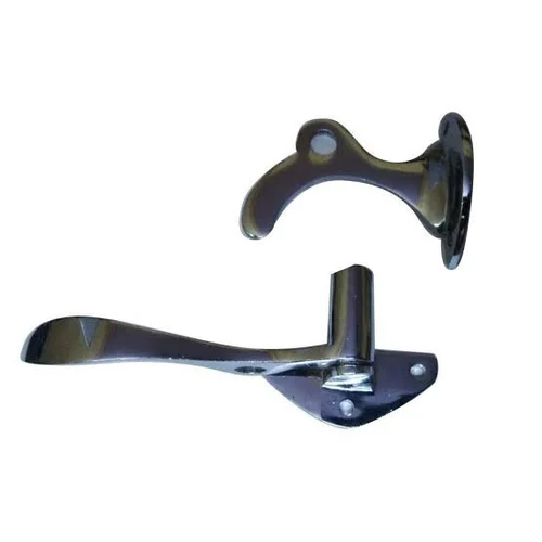 Spoon Type Handle Lock - Metal Construction, Polished Finish, Grey Color | 1-year Warranty For Industrial Use