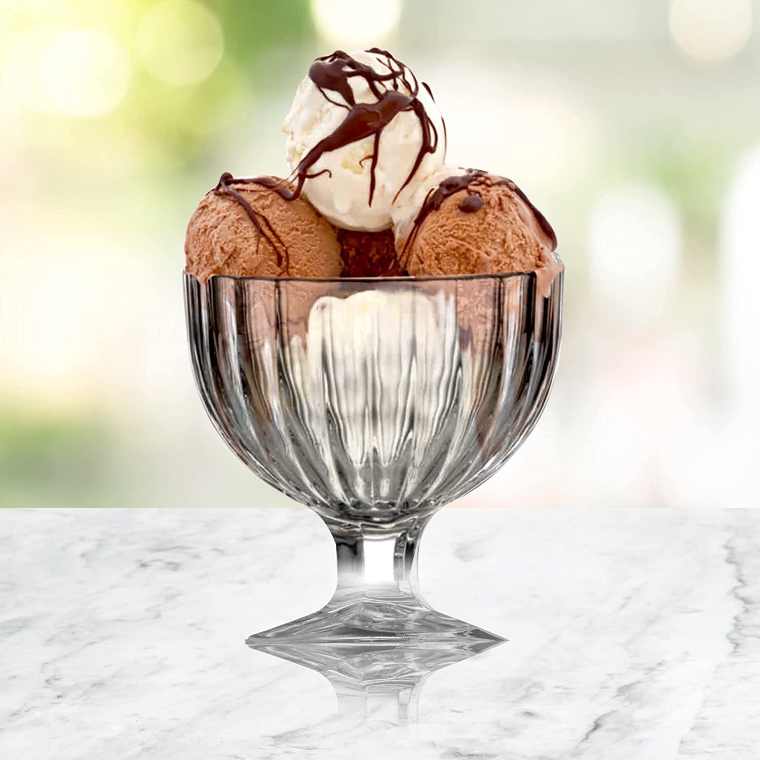 Uniglass Ice Cream Glass Bowls Set 270ml Set Of 6 Transparent