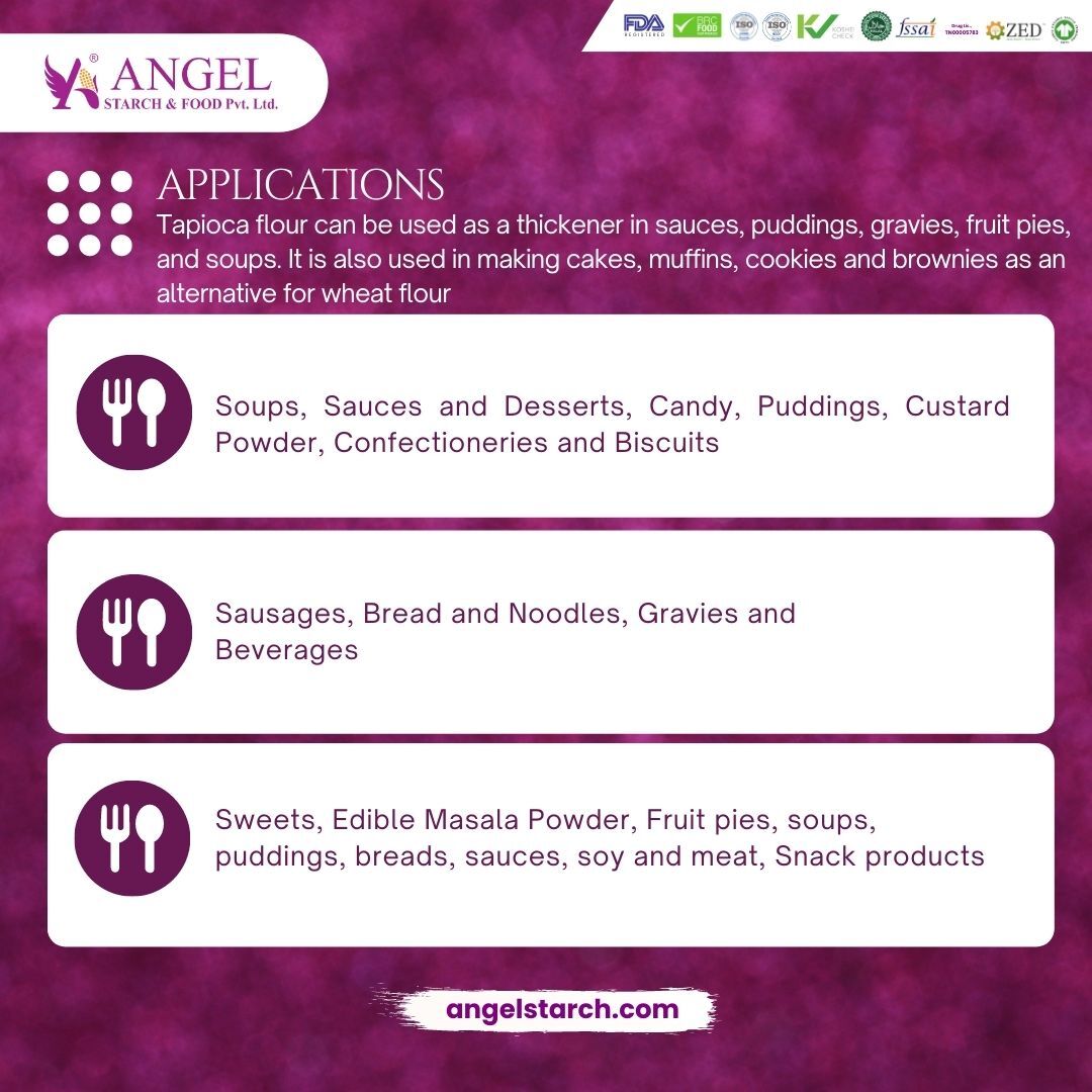 Native Starch Tapioca Flour For Soups - Gluten-free, Plant-based, Non-gmo | Fine Powder, Thickener, Ideal For Baking And Snack Industries