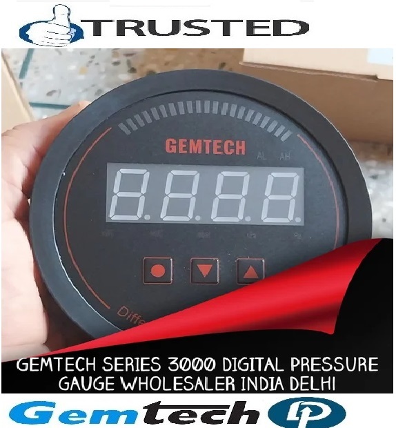 Gemtech Series 3000 Digital Pressure Gauge With Alarm Range 60-0-60 Pascal Tirupati Andhra Pradesh - Accuracy: A 1%fs