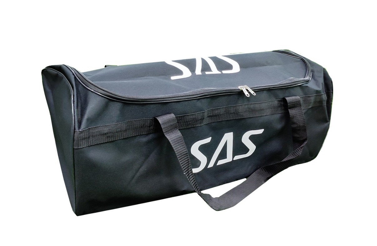 Sas Sports Cricket Cover Drive Bag - Fiber Material Spacious Design Black Color | Waterproof Dustproof Extra Durable For Heavy Cricket Accessories