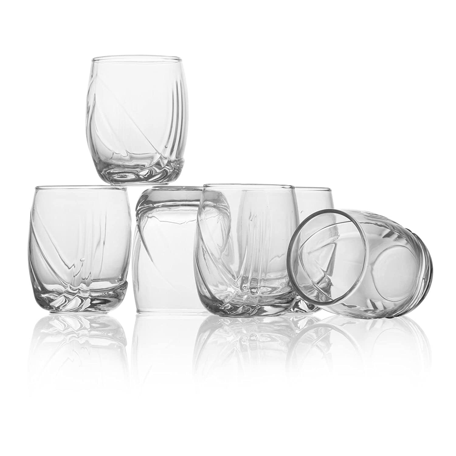 Uniglass Water And Juice Glass Set - 200ml Capacity, 6-piece Clear Soda Lime Glassware