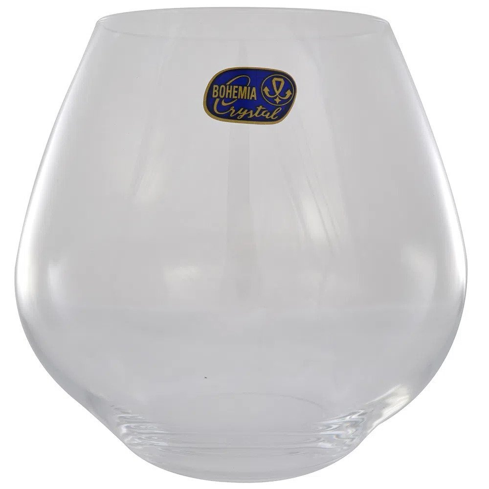 Bohemia Crystal Amoroso Imported Stemless Gin Cocktail Wine Glass Set 580ml Set Of 2 Gift Box - Color: Transparent