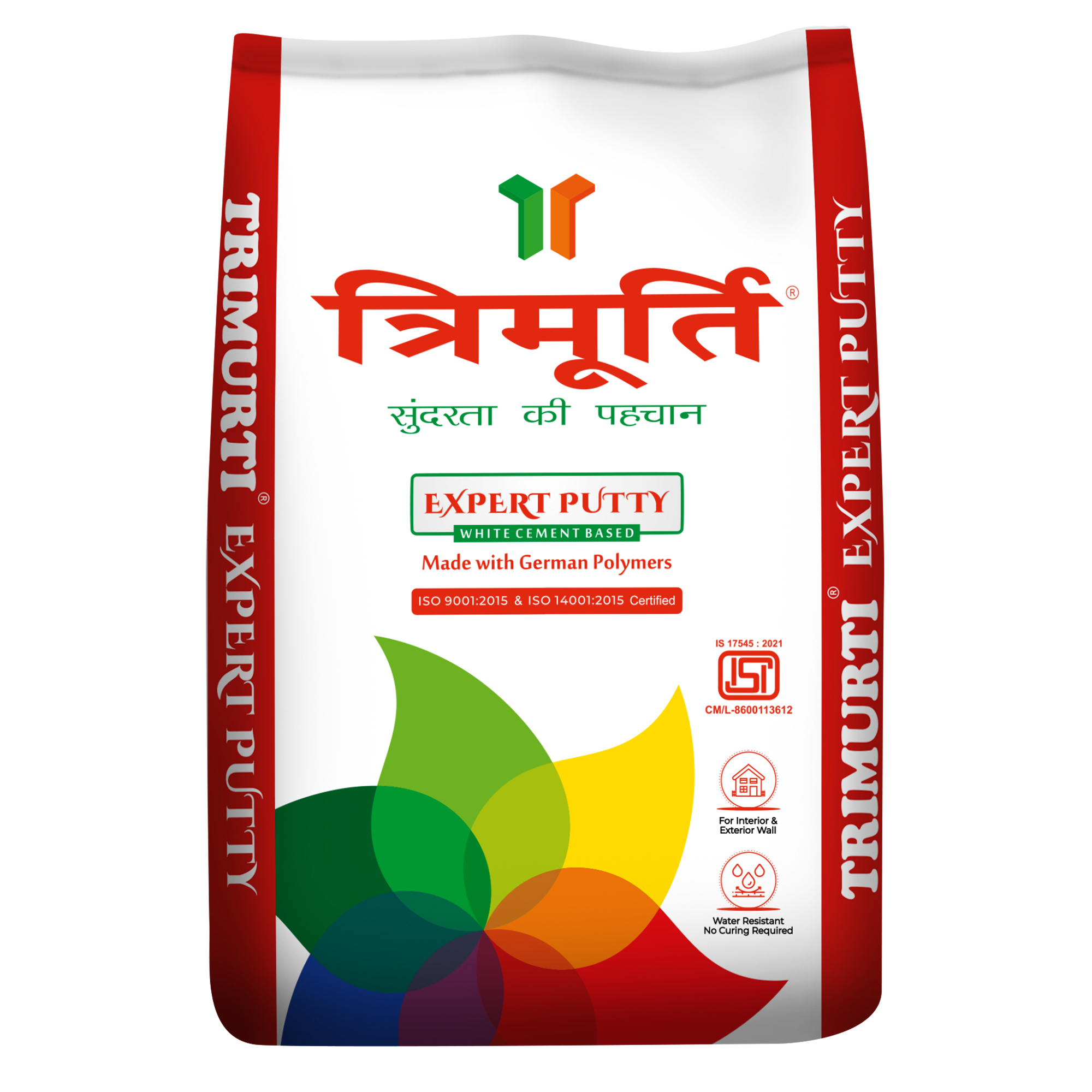 Trimurti 20 Kg Expert Wall Putty - Color: White