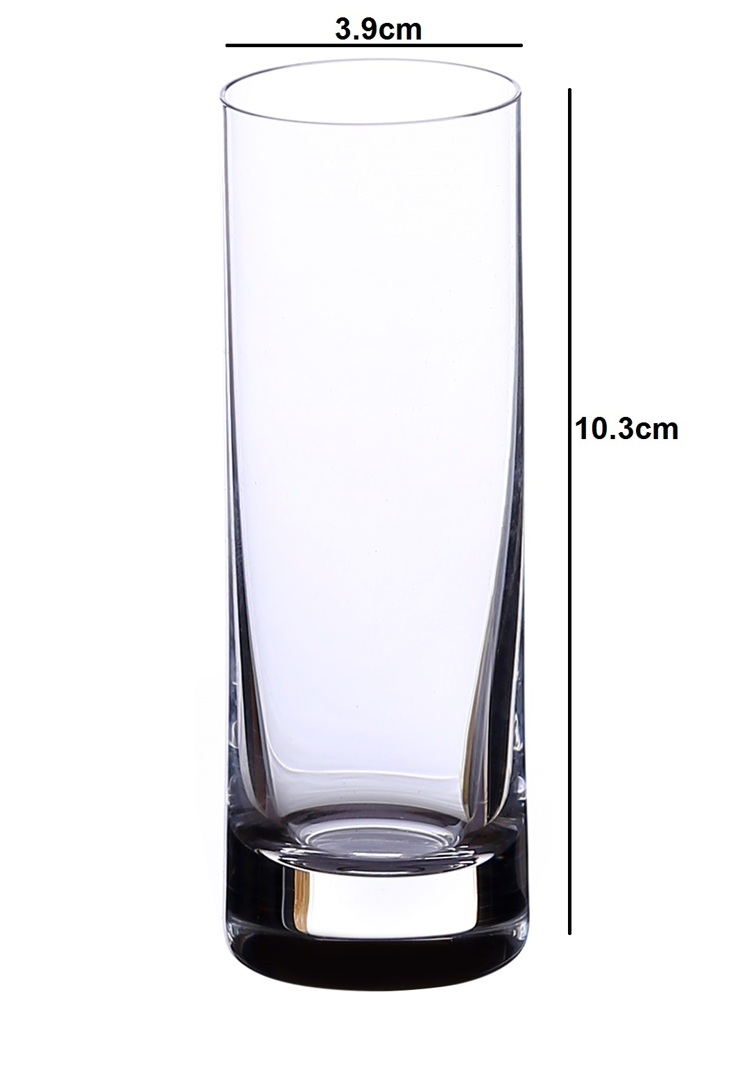 Bohemia Crystal Barline Shot Glass Set 50 Ml Set Of 6 Pcs - Color: Transparent