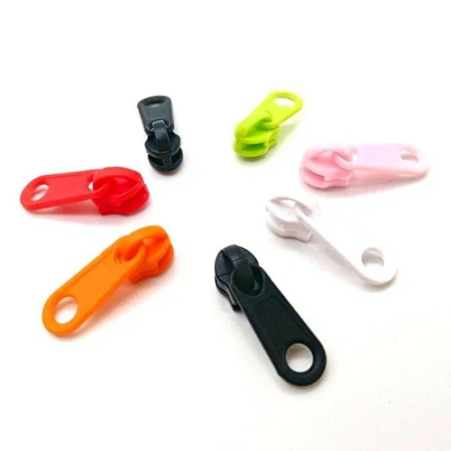 Plastic Zipper Slider - Plastic Material, All Sizes, Available in All Colors | Ideal for Commercial Garment Applications