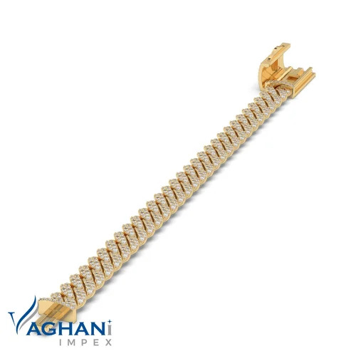 Diamond Cuban Link Gold Chain - 10kt Gold, 22 Inch Length, 92.00 Grams Weight, 23.00 Carats Lab Grown Round Diamonds, D-vvs Clarity, Customized Luxury Design