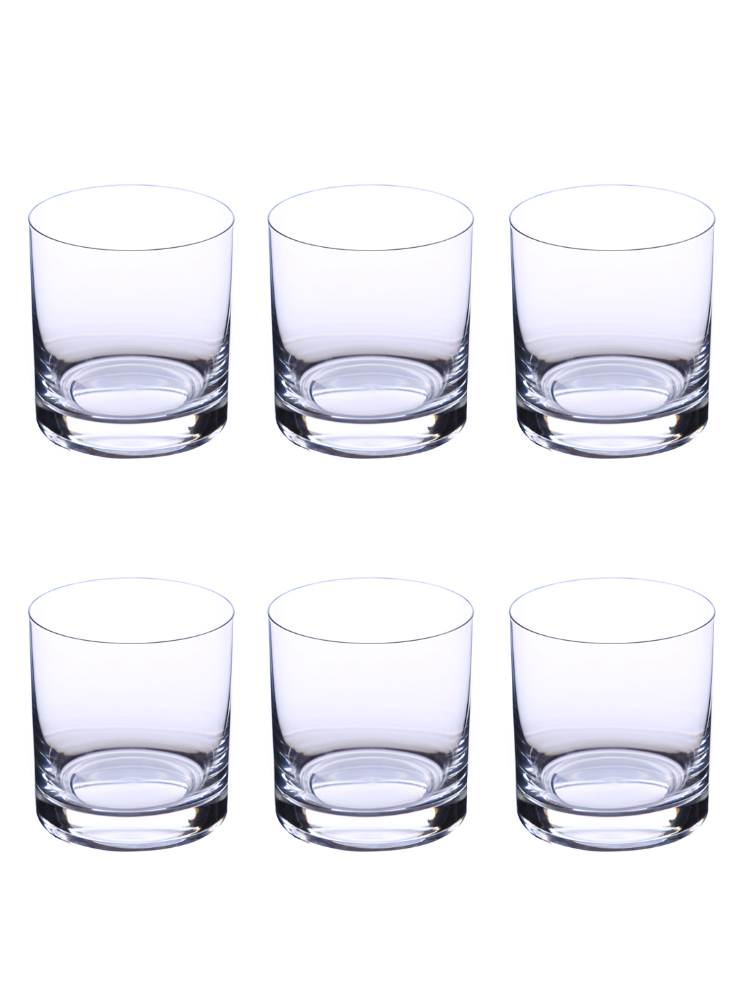 Bohemia Crystal Barline Whiskey Glass Set 280ml Set Of 6 - Color: Transparent