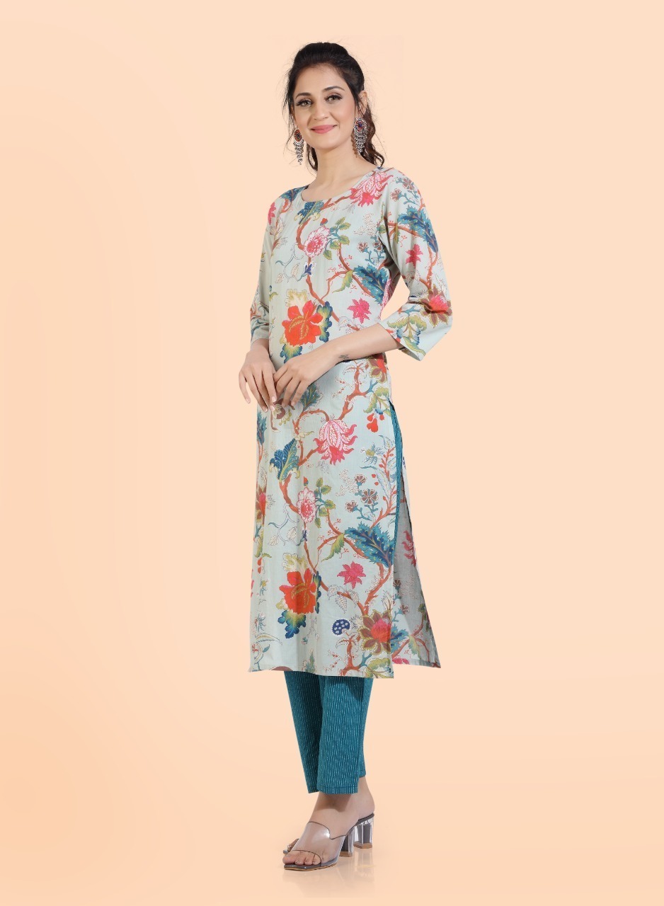 Cotton Kurti - Elegant Lightweight Cotton Fabric, Perfect For Summer Wear, Breathable And Comfortable