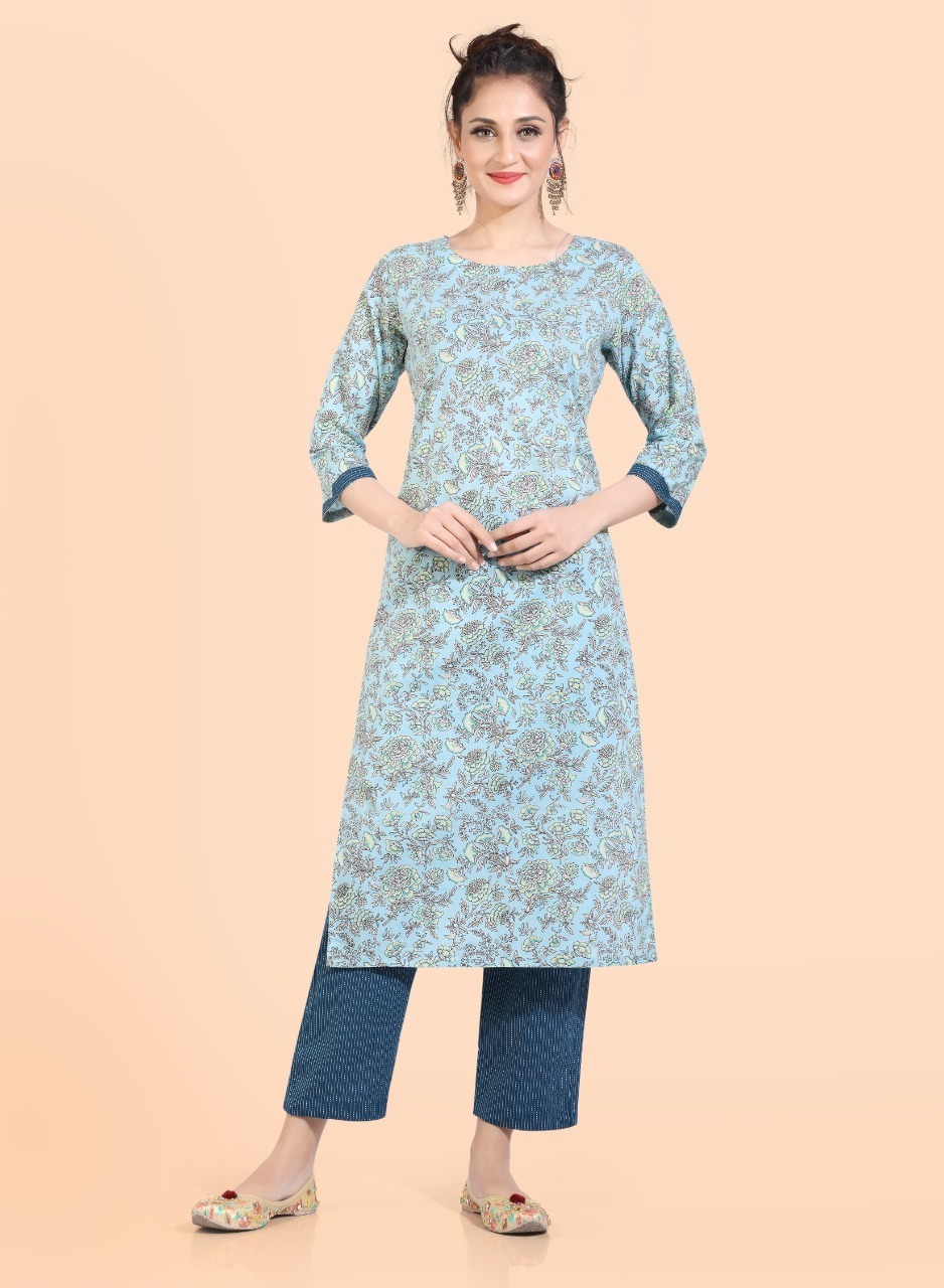 Cotton Kurti - Elegant Lightweight Cotton Fabric, Perfect For Summer Wear, Breathable And Comfortable
