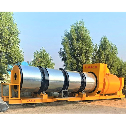 Asphalt Drum Mix Plant - Stainless Steel, Semi-automatic, Orange Silver | Continuous Production, Frequency Speed Control Cooling System, Recycled Asphalt Integration