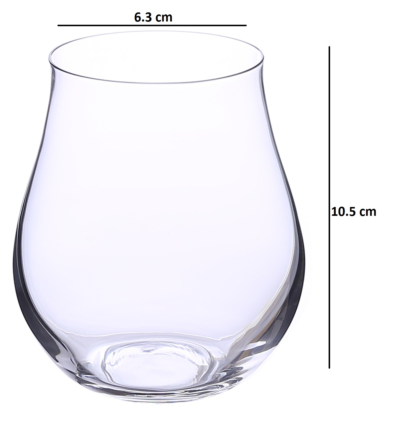Wine Glass Set Bohemia Crystal Attimo 320 Ml Set Of 6 - Color: Transparent