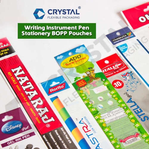 Writing Instrument Pen Stationery Bopp Pouches - Color: Multicolour