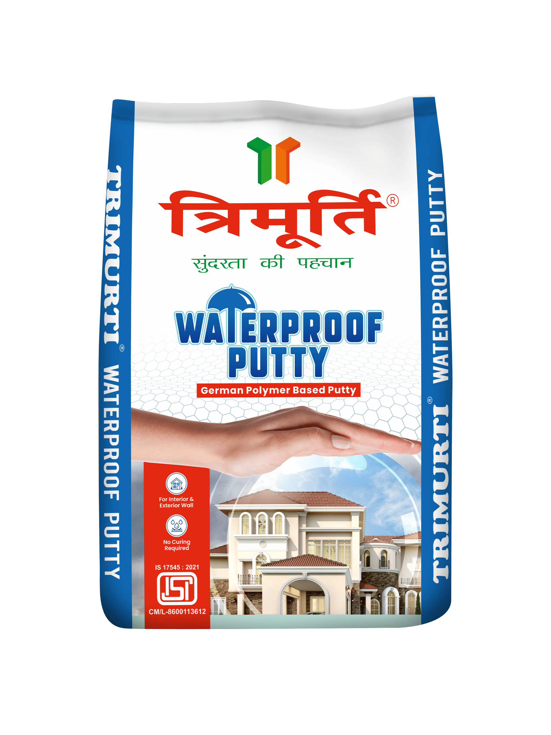 Trimurti 20 Kg Waterproof Wall Putty - Color: White