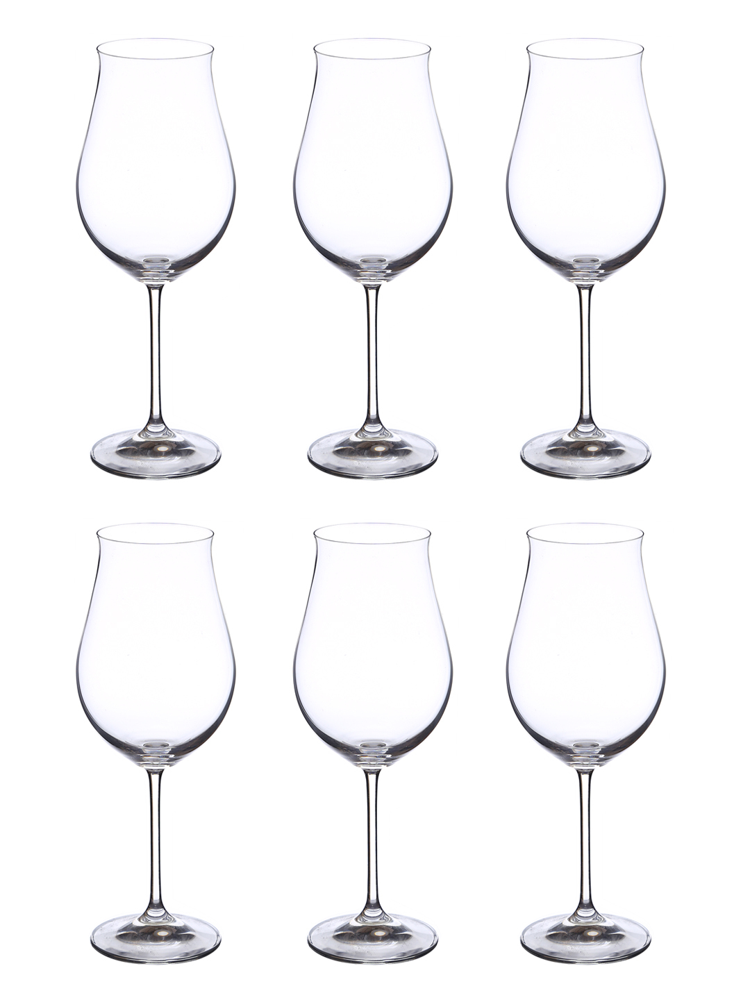 Bohemia Crystal Attimo Wine Glass Set 420ml Set Of 6pcs Transparent Non Lead Crystal Glass