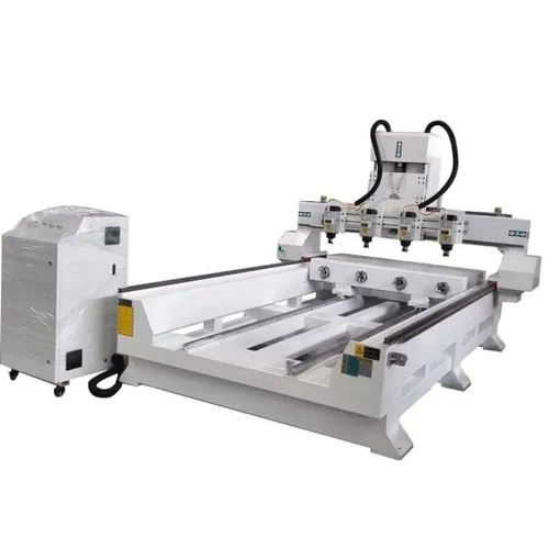 Multi Head Rotary 3D Wood Cnc Router Machine Dimension (L*W*H): 3100X2100X1800 Millimeter (Mm)