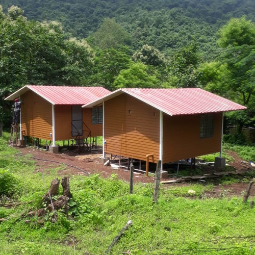उपलब्धता के अनुसार मॉड्यूलर पोर्टेबल रिज़ॉर्ट रूम