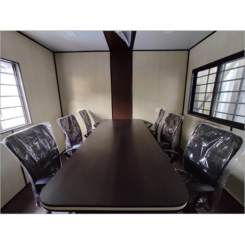 Portable Office Cabin - Steel Container, High Wind Resistance | Sliding Steel Windows, Versatile Use As Office, Shop, Or Warehouse