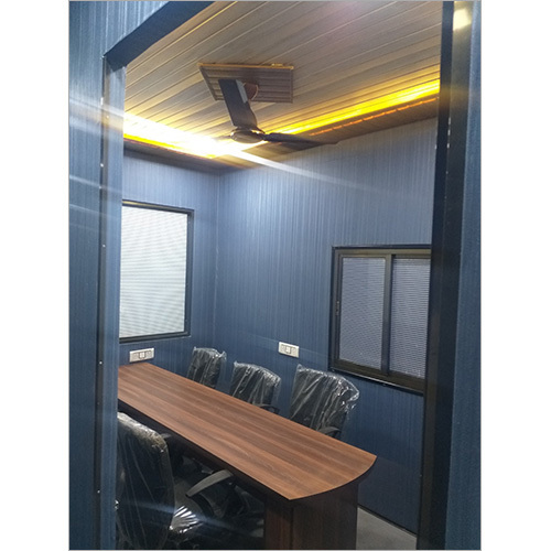 Portable Office Cabin - Steel Container, High Wind Resistance | Sliding Steel Windows, Versatile Use As Office, Shop, Or Warehouse