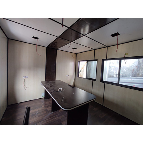Portable Office Cabin - Steel Container, High Wind Resistance | Sliding Steel Windows, Versatile Use As Office, Shop, Or Warehouse