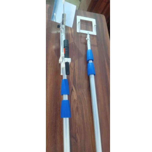 Telescopic Swabbing Tool - 316l Stainless Steel Holder, Up To 6m Reach, Lightweight Aluminum Poles, Ideal For Difficult Areas, Easy-to-use With Adjustable Angler And Optional Wrist Strap